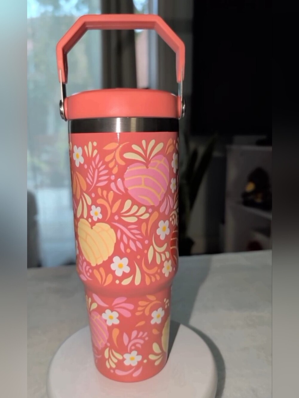 🥐🌸 Cute Pan Dulce Concha Tumbler 30oz  🌸🥐✨